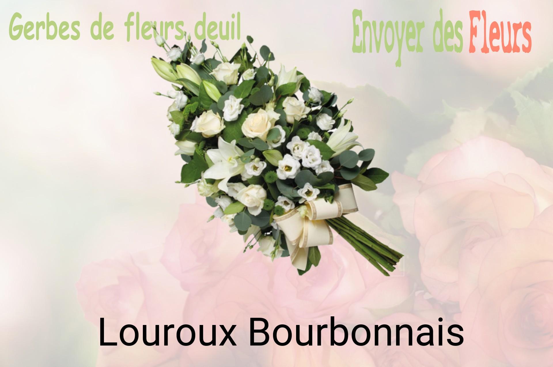 Gerbe de fleurs de deuil livrée à Louroux-Bourbonnais